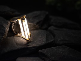 Retro-Futuristic LED Filament Ring