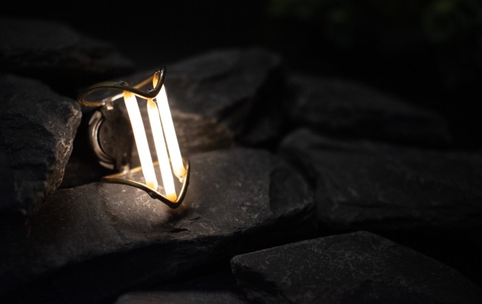Retro-Futuristic LED Filament Ring